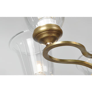 Ethos Prime Élégance Laiton Métal Verre Lustre
