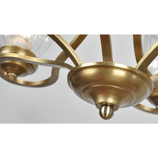 Ethos Prime Élégance Laiton Métal Verre Lustre