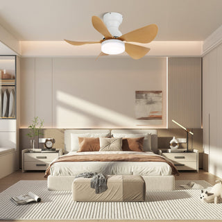 Ventilateur de Plafond Callen en Bois avec Lumière