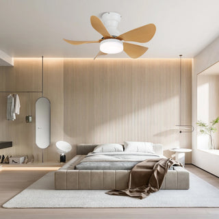 Ventilateur de Plafond Callen en Bois avec Lumière