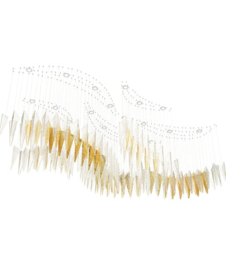 Nyvinia Verre Plume Forme Lustre