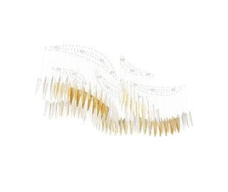 Nyvinia Verre Plume Forme Lustre