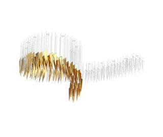 Nyvinia Verre Plume Forme Lustre