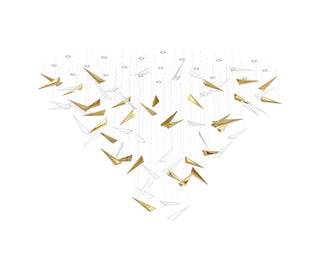 Nyvinia Verre Plume Forme Lustre
