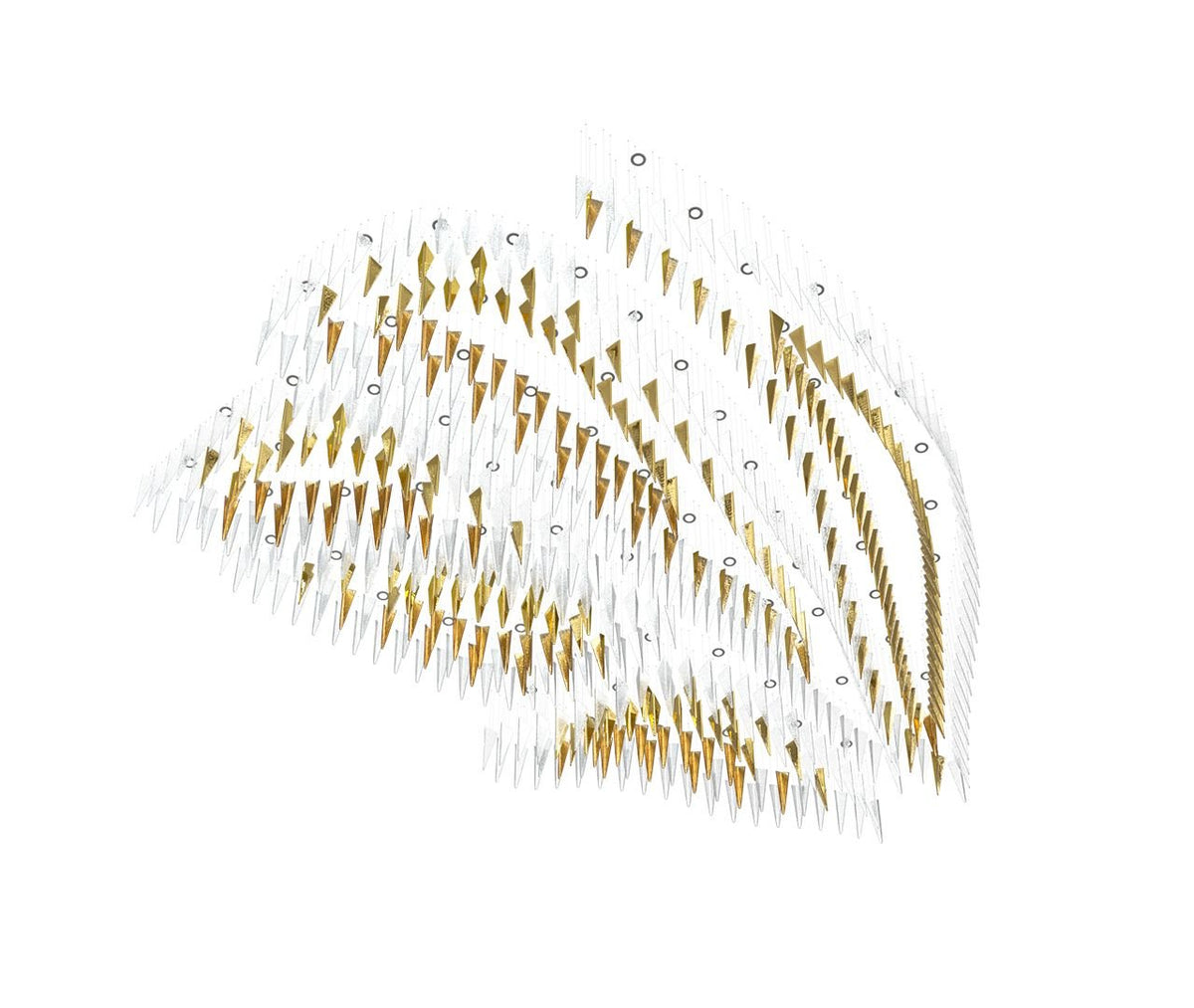 Clarene Verre Plume Forme Lustre