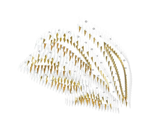 Nyvinia Verre Plume Forme Lustre