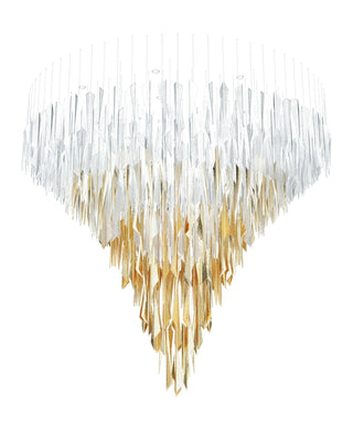 Nyvinia Verre Plume Forme Lustre