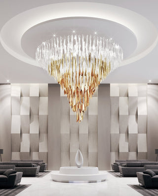 Nyvinia Verre Plume Forme Lustre