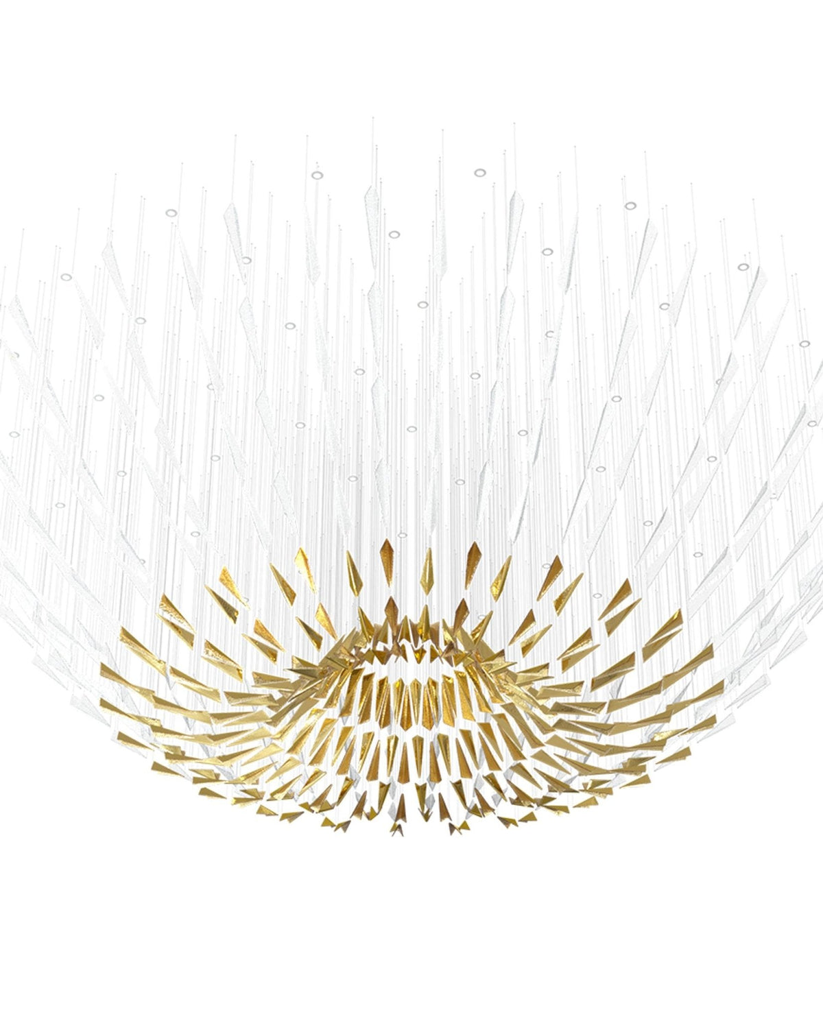 Clarene Verre Plume Forme Lustre