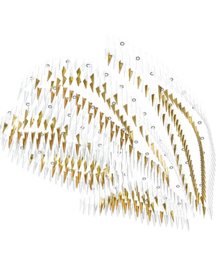Nyvinia Verre Plume Forme Lustre