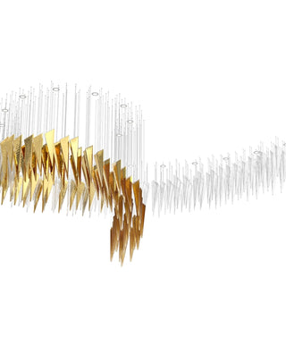 Nyvinia Verre Plume Forme Lustre