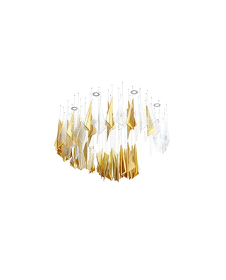 Nyvinia Verre Plume Forme Lustre