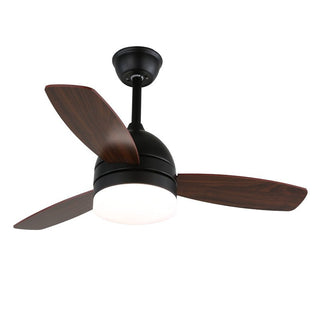 Ventilateur de plafond minimaliste Selena en bois avec lumière