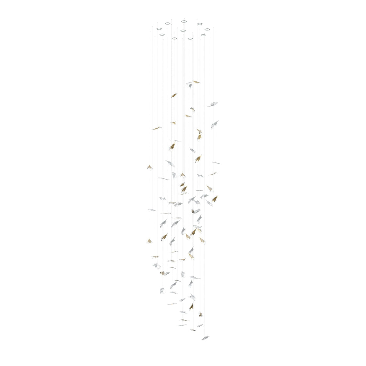 Asorus Artistique Feuille Forme Lustre