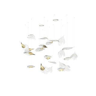 Asorus Artistique Feuille Forme Lustre