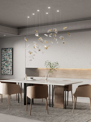 Asorus Artistique Feuille Forme Lustre