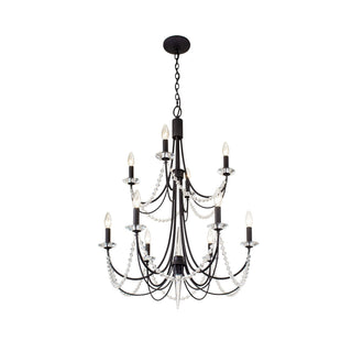 Purelux Postmodern Luxe Laiton Métal Cristal Lustre