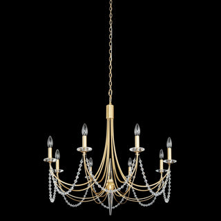 Purelux Postmodern Luxe Laiton Métal Cristal Lustre