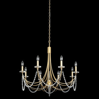 Purelux Postmodern Luxe Laiton Métal Cristal Lustre