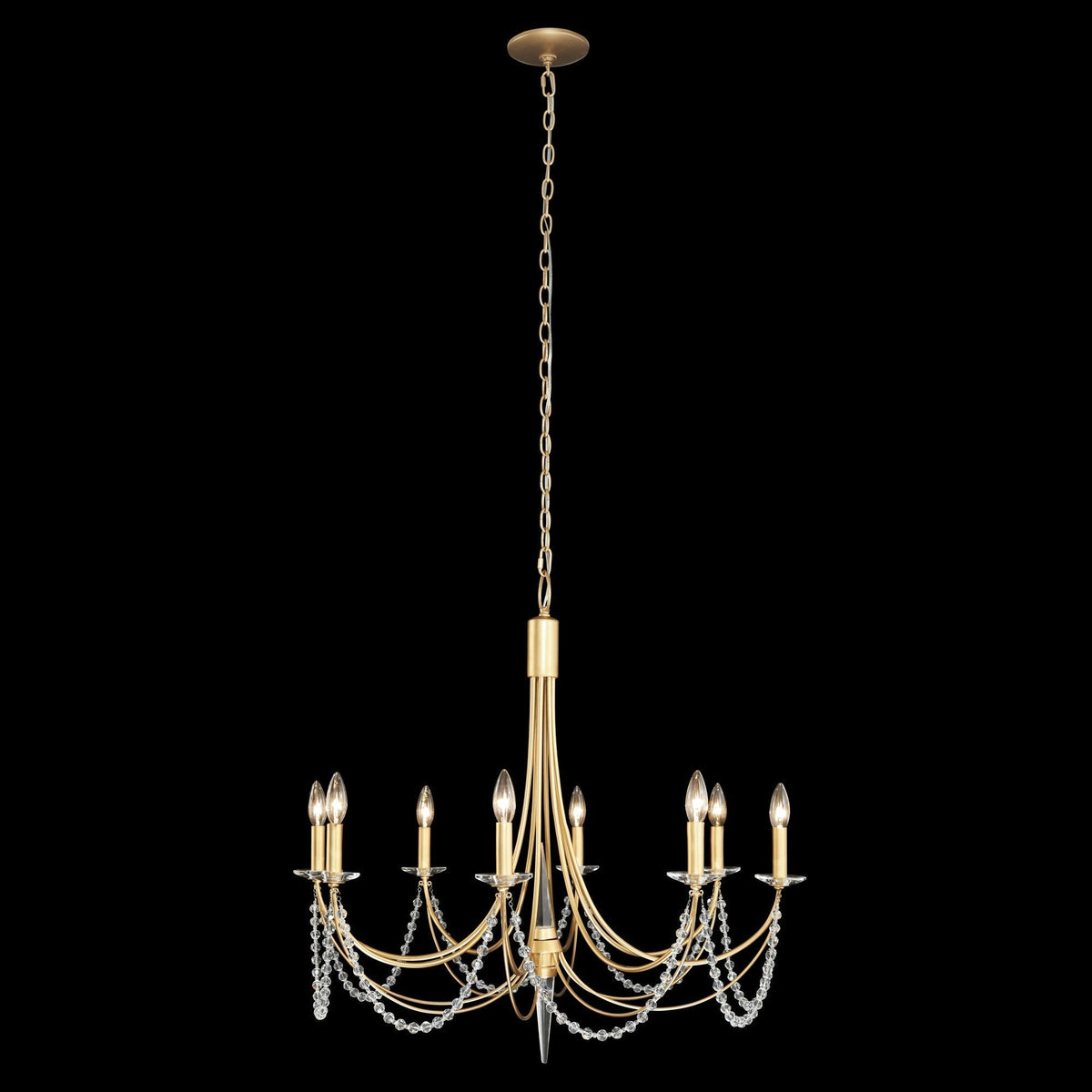 Purelux Postmodern Luxe Laiton Métal Cristal Lustre