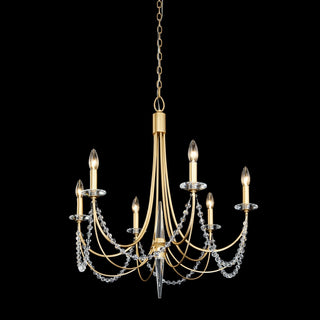 Purelux Postmodern Luxe Laiton Métal Cristal Lustre