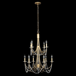 Purelux Postmodern Luxe Laiton Métal Cristal Lustre