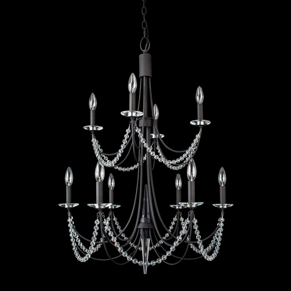 Purelux Postmodern Luxe Laiton Métal Cristal Lustre