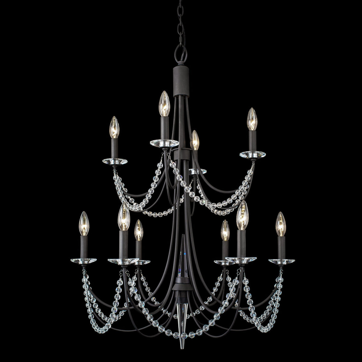 Purelux Postmodern Luxe Laiton Métal Cristal Lustre