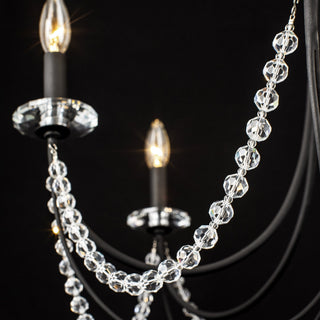 Purelux Postmodern Luxe Laiton Métal Cristal Lustre