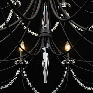 Purelux Postmodern Luxe Laiton Métal Cristal Lustre