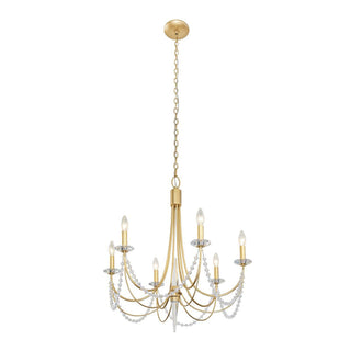 Purelux Postmodern Luxe Laiton Métal Cristal Lustre