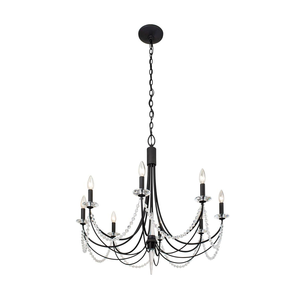Purelux Postmodern Luxe Laiton Métal Cristal Lustre