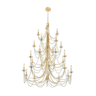 Purelux Postmodern Luxe Laiton Métal Cristal Lustre