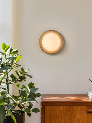 Brevin Wood Wall Sconce-Neutral Decor