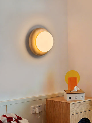 Brevin Wood Wall Sconce-Neutral Decor