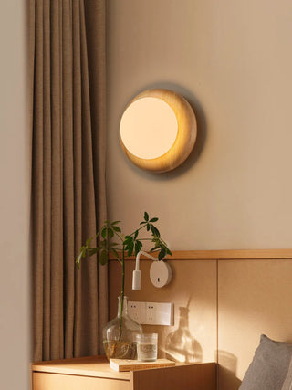 Brevin Wood Wall Sconce-Neutral Decor