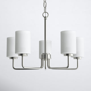 Neva Lustre Métal Noir Verre Minimaliste Moderne