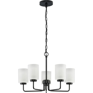 Neva Lustre Métal Noir Verre Minimaliste Moderne