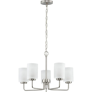 Neva Lustre Métal Noir Verre Minimaliste Moderne