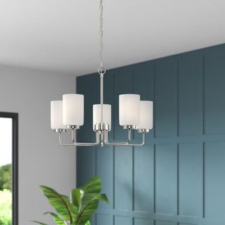 Neva Lustre Métal Noir Verre Minimaliste Moderne