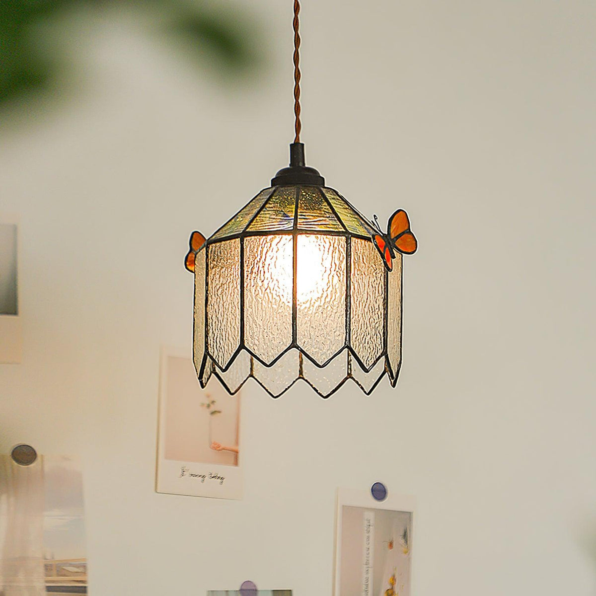 Briandy Tiffany Pendant Light Glass-Neutral Decor