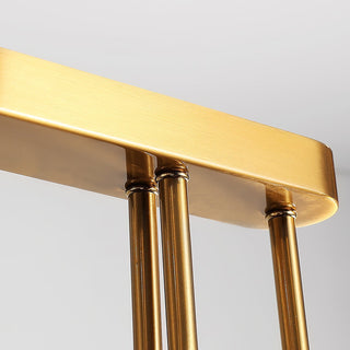 Fluide Lustre Linéaire Métal Laiton Minimaliste Moderne