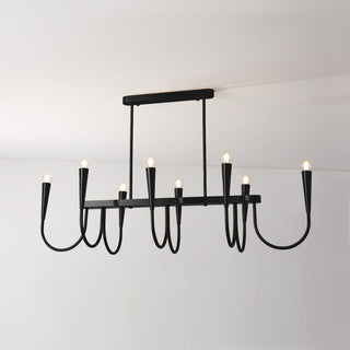 Fluide Lustre Linéaire Métal Laiton Minimaliste Moderne