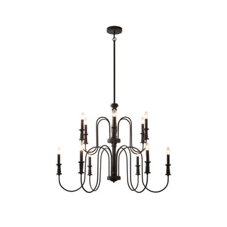 Volo Lustre Métal Bois Luxe Postmoderne