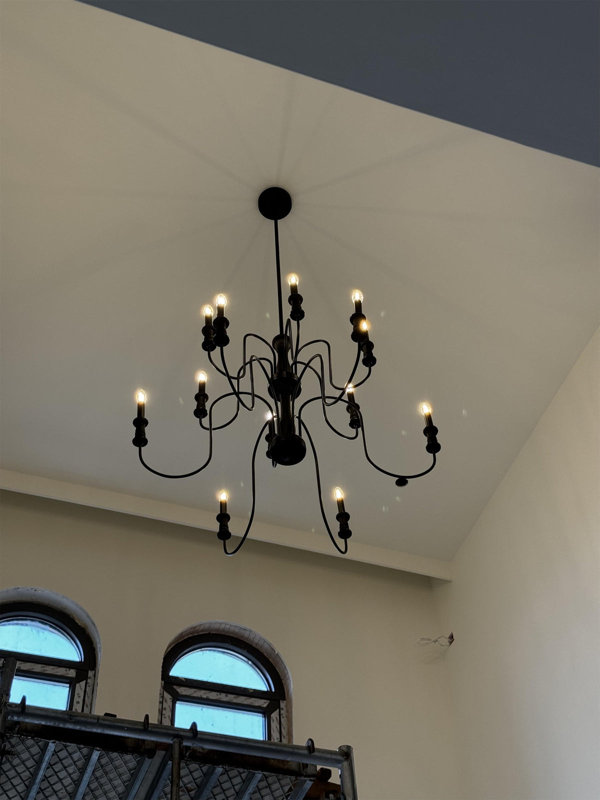 Volo Lustre Métal Bois Luxe Postmoderne