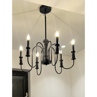 Volo Lustre Métal Bois Luxe Postmoderne