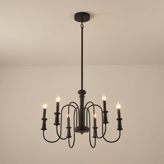 Volo Lustre Métal Bois Luxe Postmoderne