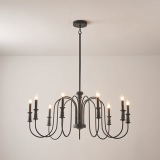 Volo Lustre Métal Bois Luxe Postmoderne