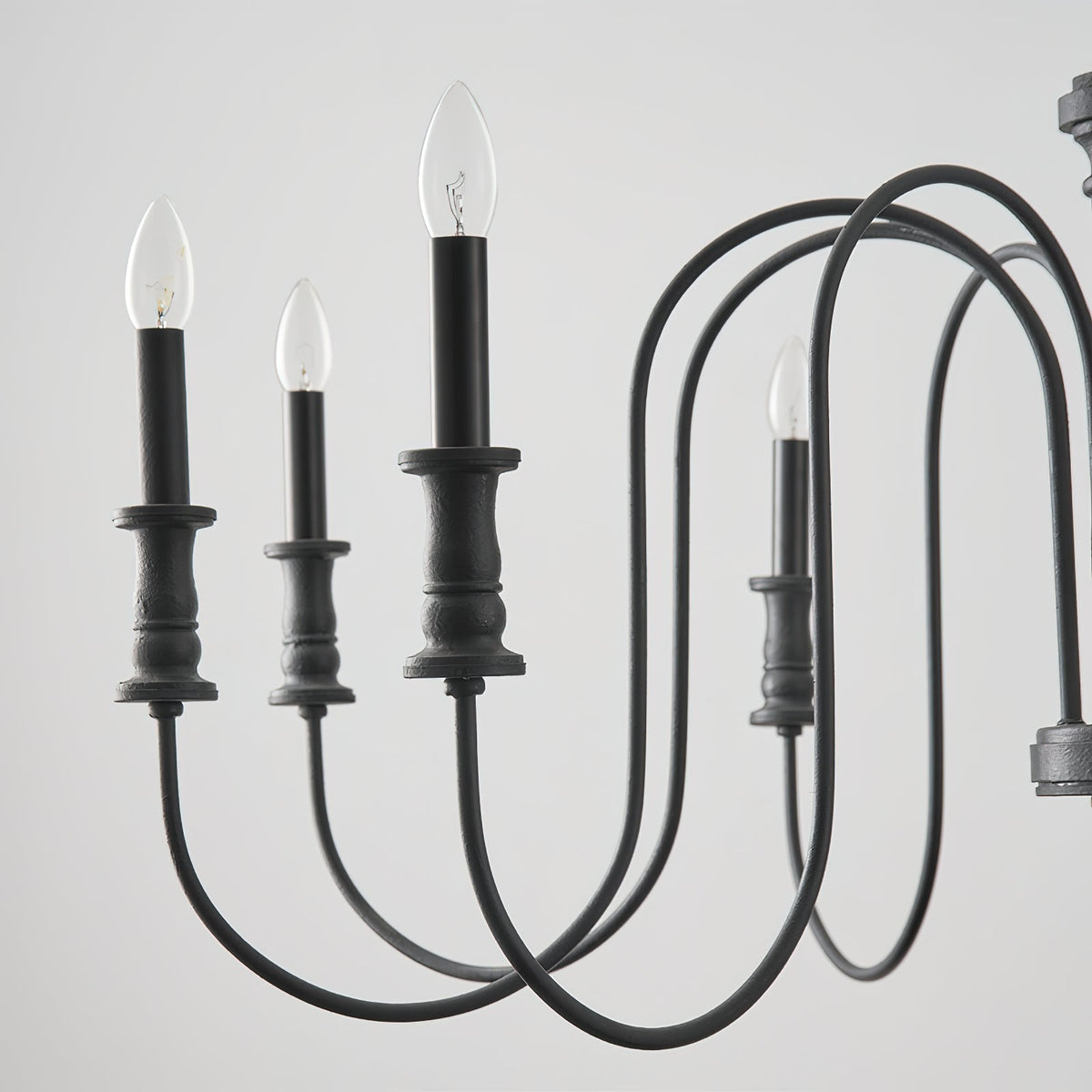 Volo Lustre Métal Bois Luxe Postmoderne