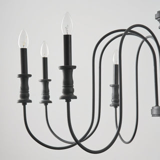 Volo Lustre Métal Bois Luxe Postmoderne